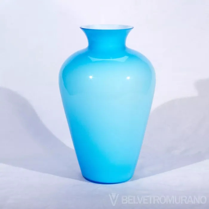 Anthea in vetro soffiato colore cielo Belvetro murano