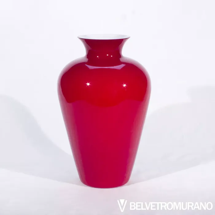 Anthea in vetro soffiato colore rosso Belvetro murano